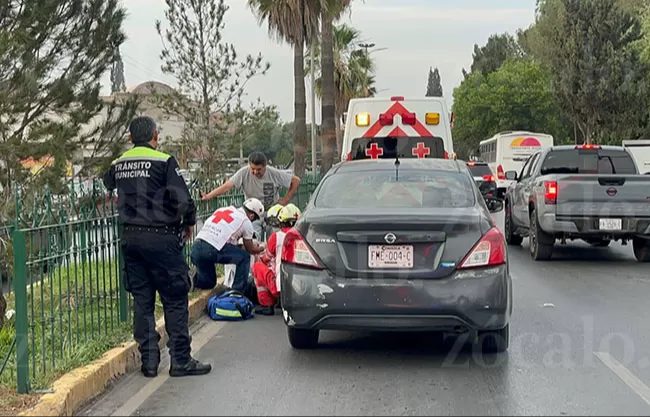 Joven termina con lesión en la cabeza tras ser atropellada en V. Carranza