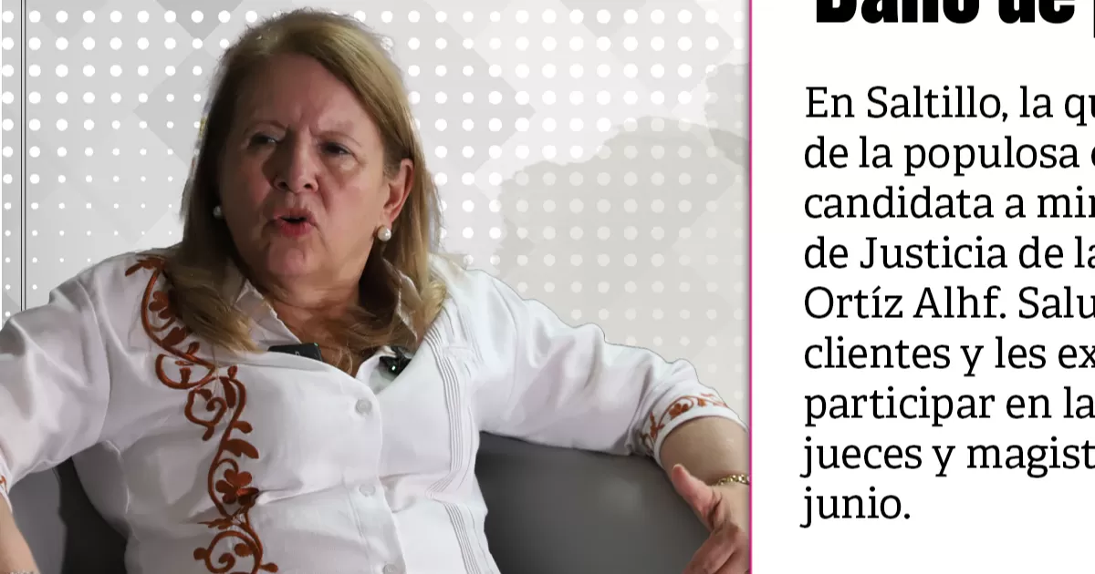 En Saltillo, la que aprovechÃ³ el mercado de la populosa colonia Guayulera fue la candidata a ministra de la Suprema Corte de Justicia de la NaciÃ³n (SCJN), Loretta OrtÃ­z Alhf. SaludÃ³ a comerciantes y clientes y les explicÃ³ la importancia de participar en la elecciÃ³n de ministros, jueces y magistrados que habrÃ¡ el 1 de junio.