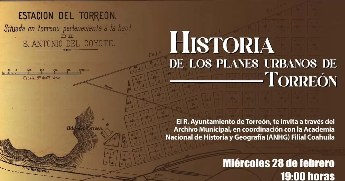 La conferencia se llevarÃ¡ a cabo en el Archivo Municipal el prÃ³ximo miÃ©rcoles 28 de febrero a las 19:00 horas.