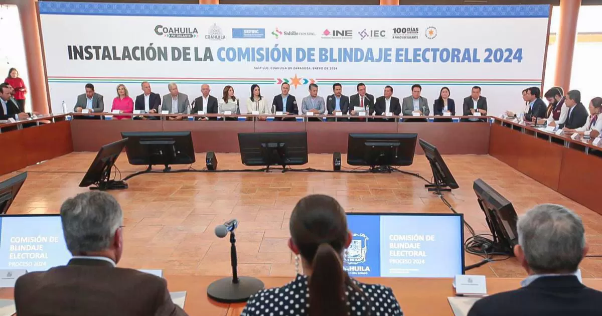Instalan en Coahuila la Comisión de Blindaje Electoral
