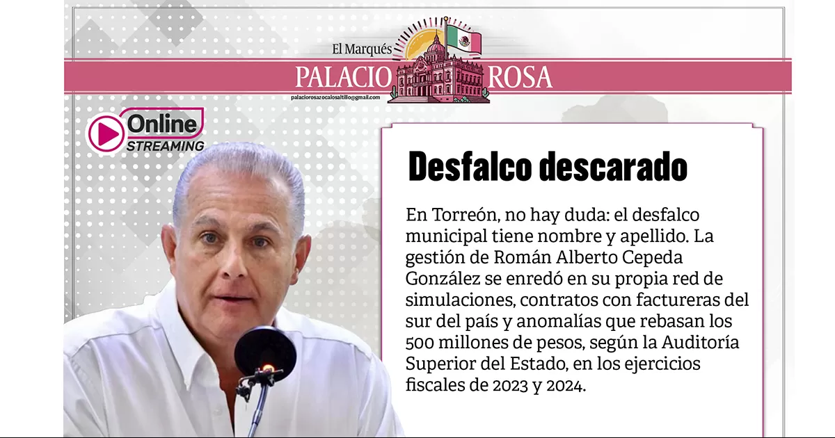 La gestiÃ³n de RomÃ¡n Alberto Cepeda GonzÃ¡lez se enredÃ³ en su propia red de simulaciones
