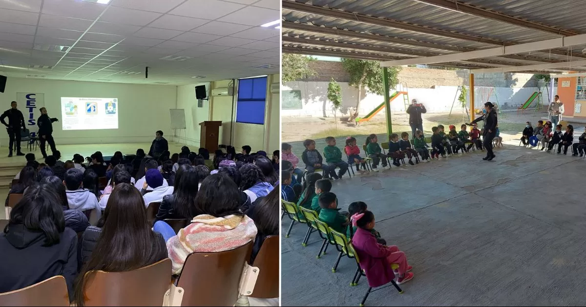 Gómez Palacio brinda en escuelas, pláticas sobre seguridad.