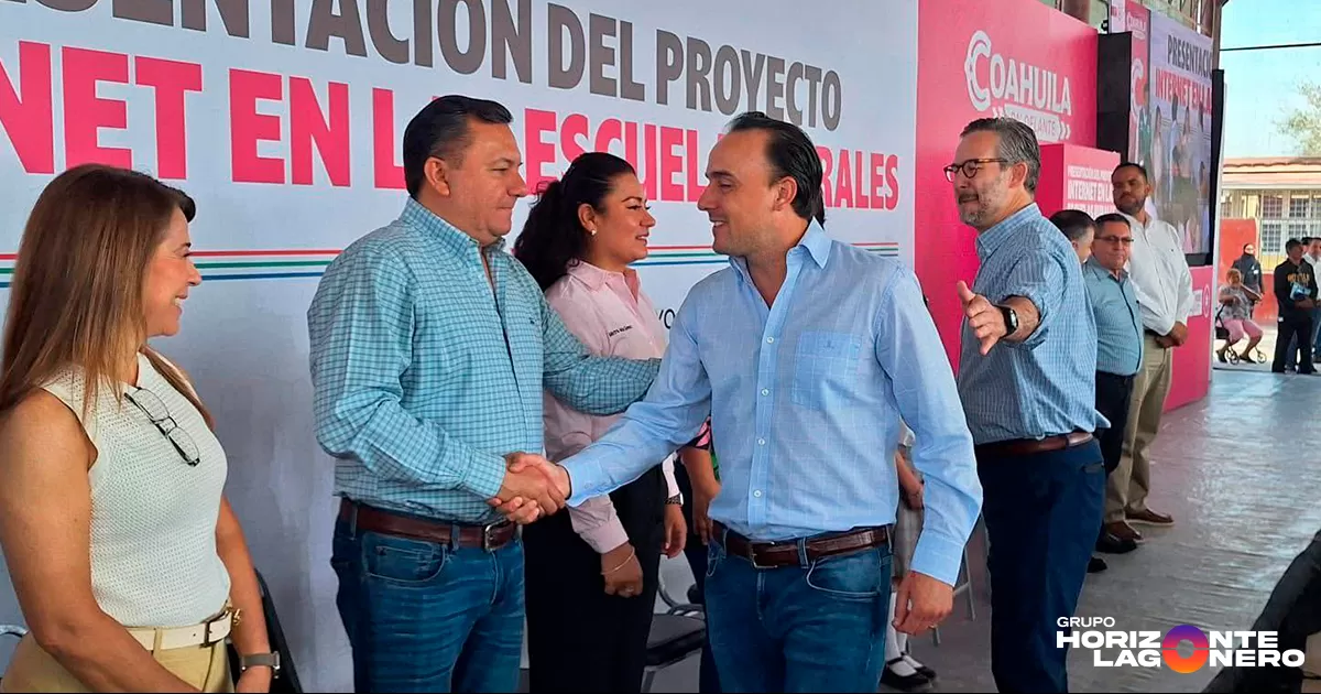 Con una inversión de 17 millones de pesos, un total de 180 escuelas podrán tener acceso a internet,  beneficiando a 13 mil  niños y cubriendo el 77% de las escuelas de Coahuila. De estas escuelas, 29 se encuentran en San Pedro, beneficiando a 2 mil estudiantes.