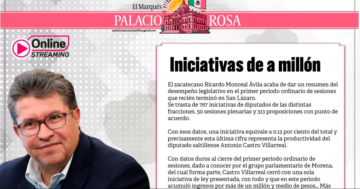 Iniciativas de a millón