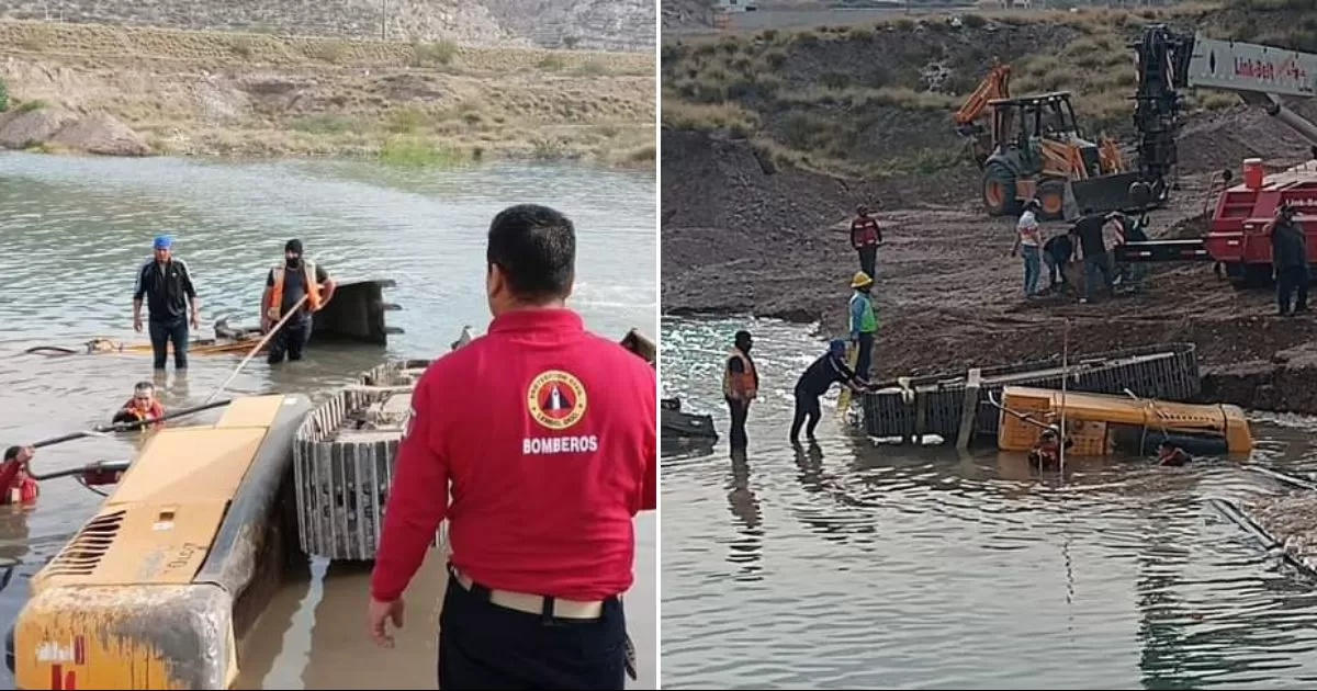 Fue vía el 911 que se reportó un accidente laboral en una zona de excavaciones cercana a un cuerpo de agua,  una retroexcavadora había caído en el agua y su operador se encontraba desaparecido.