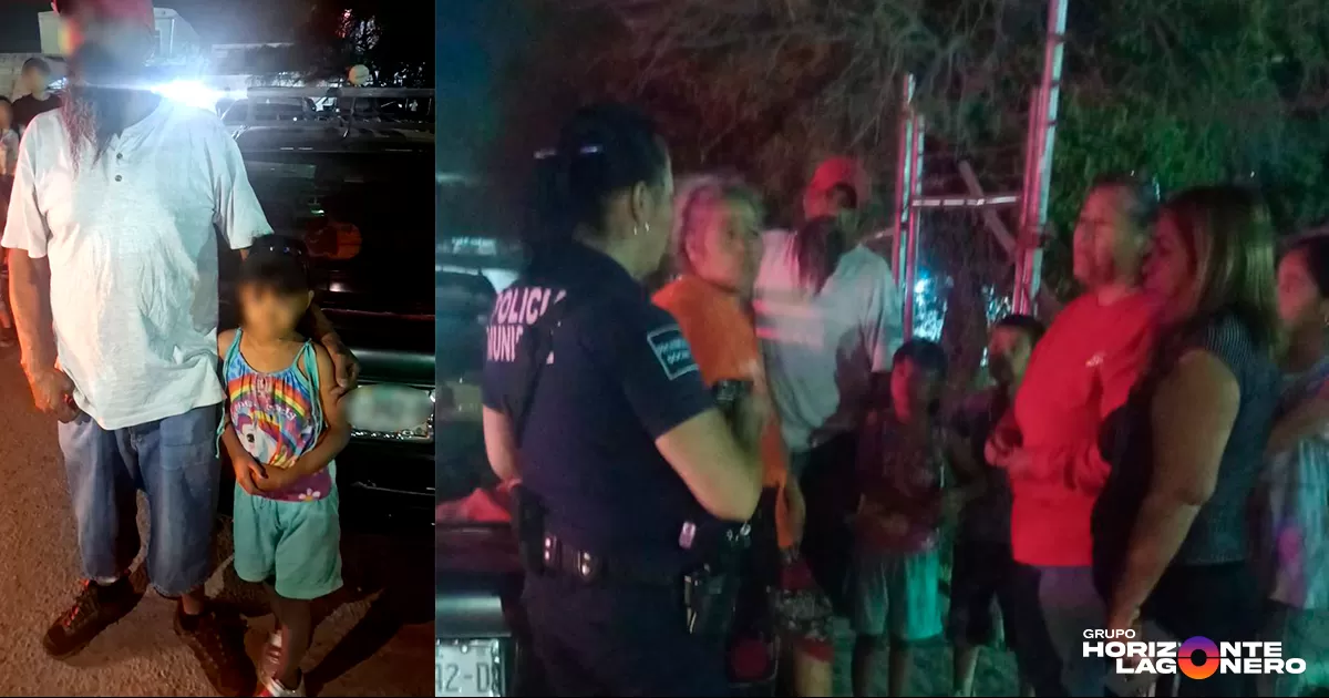 Apoya Seguridad Pública de Gómez Palacio a niña extraviada en tianguis