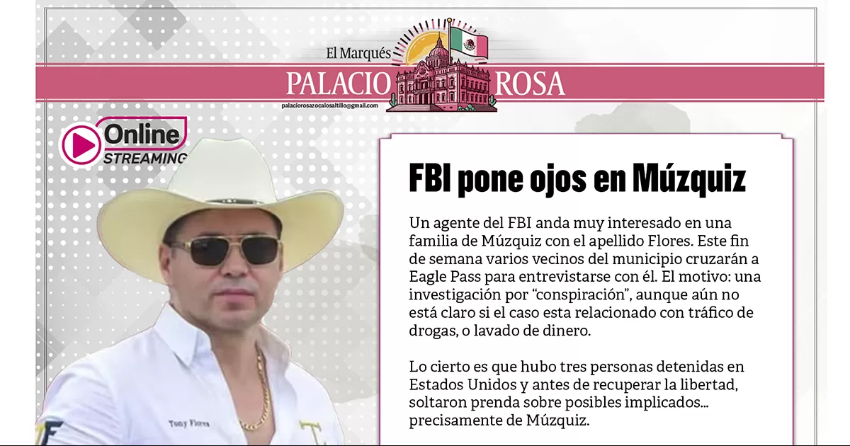FBI pone ojos en Múzquiz