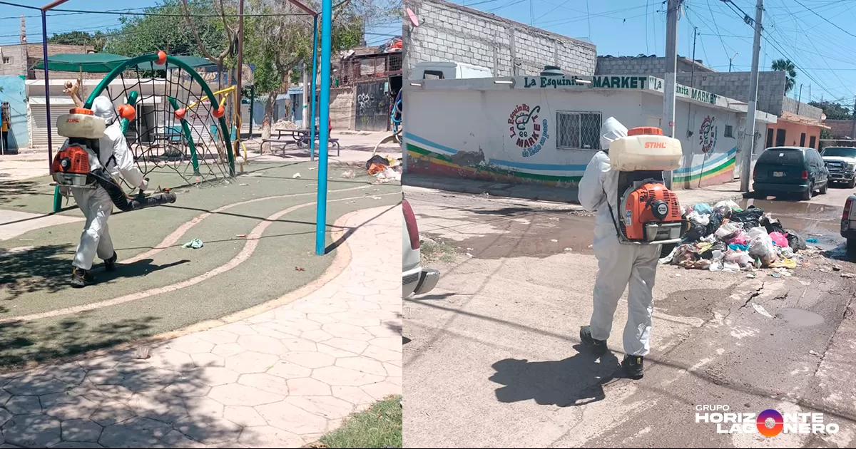 En días recientes, personal de la dependencia intensificó las labores de fumigación en varias colonias del municipio.