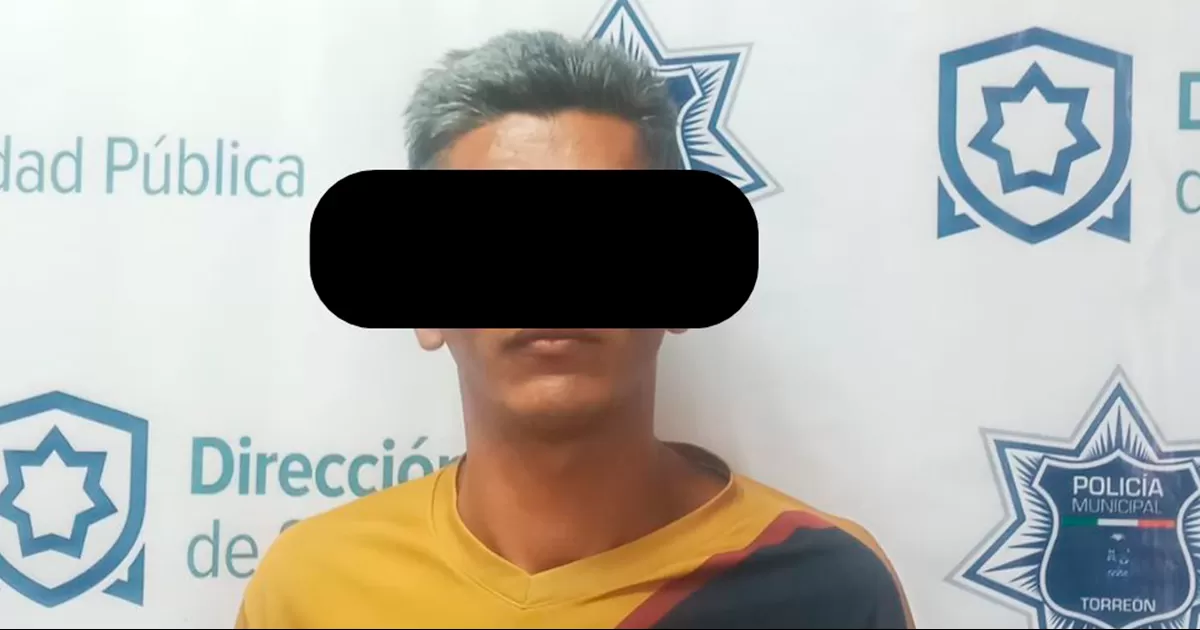 Detiene Policía Municipal a sujeto por portación de arma blanca y amenazas en Torreón