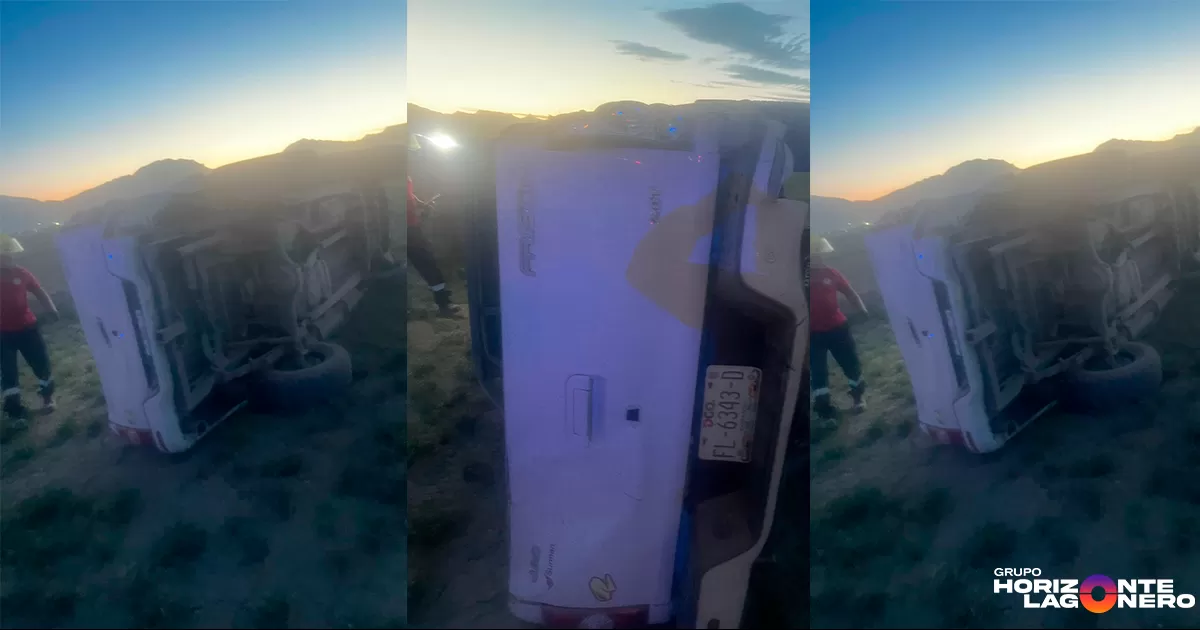 El accidente se registró la tarde noche del martes 20 de mayo sobre la carretera que se dirige del ejido La Torreña hacia El Vergel.