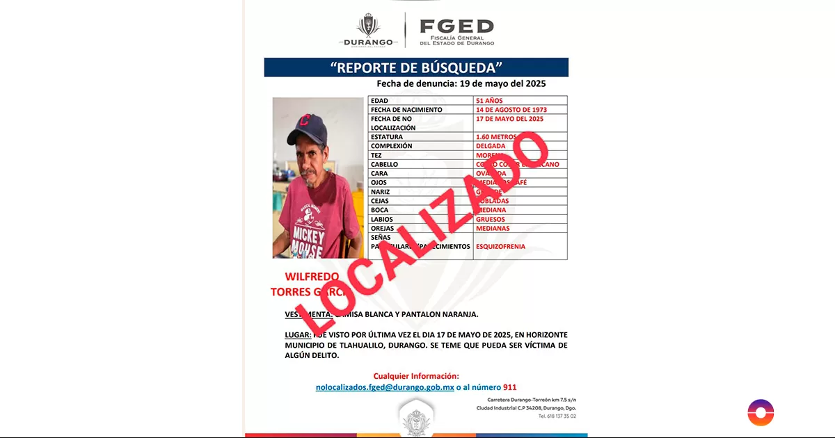 El reporte ante las autoridades fue realizada hasta el lunes 19 de mayo.