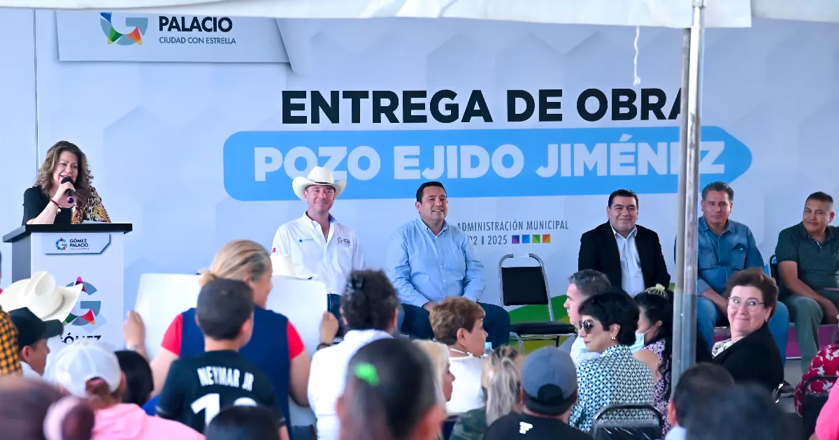 Entregan nuevo pozo de agua en Gómez Palacio