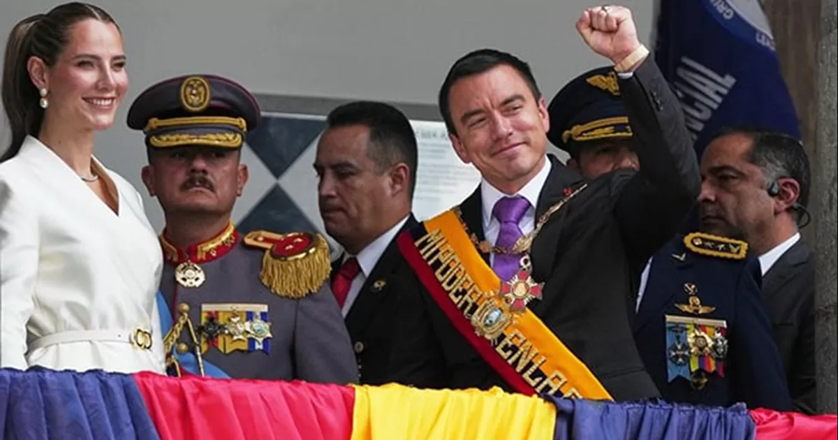 Noboa prometiÃ³ salvar de las mafias al paÃ­s sudamericano, golpeado por los grupos narcotraficantes aliados con organizaciones ilegales extranjeras