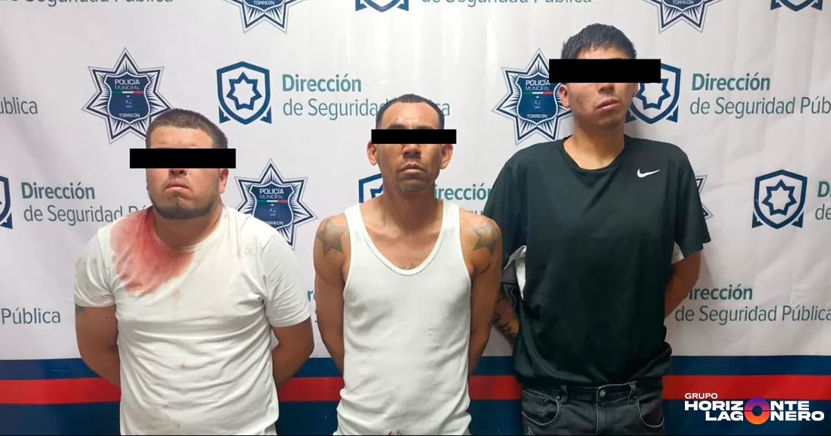 Detienen a tres por riña en colonia San Joaquín, Torreón