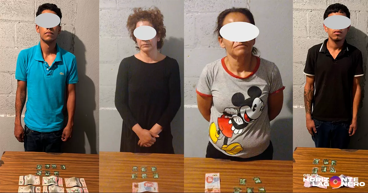 Detienen a cuatro por posesión de narcóticos durante Operativo Dragón en Gómez Palacio