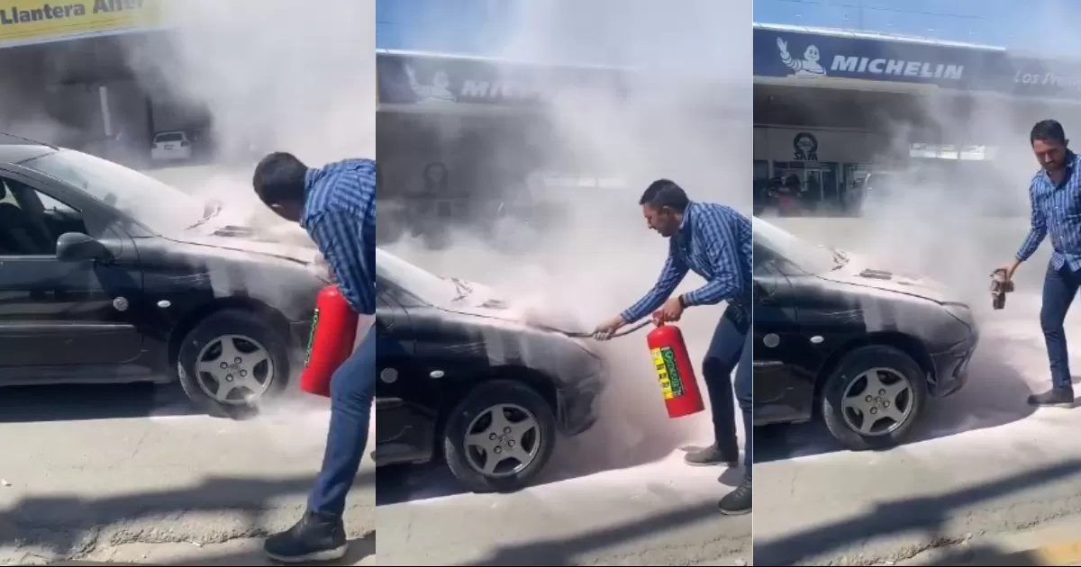 Se incendia vehículo en Gómez Palacio, conductor se salva