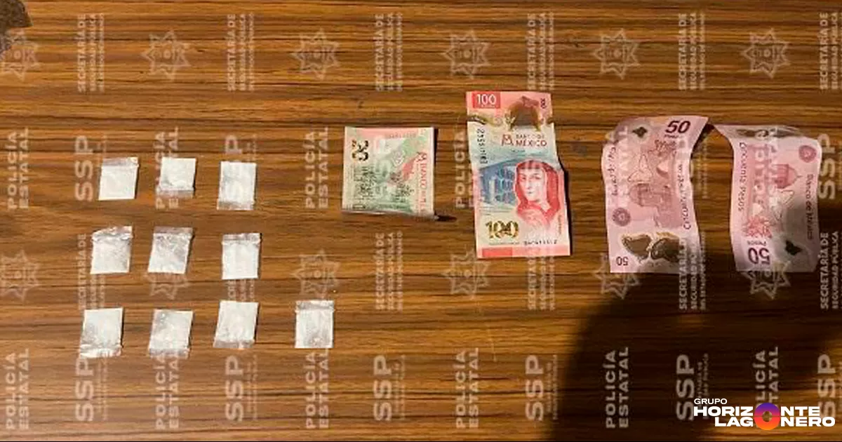 Estatales detienen a mujer con cocaína en Gómez Palacio