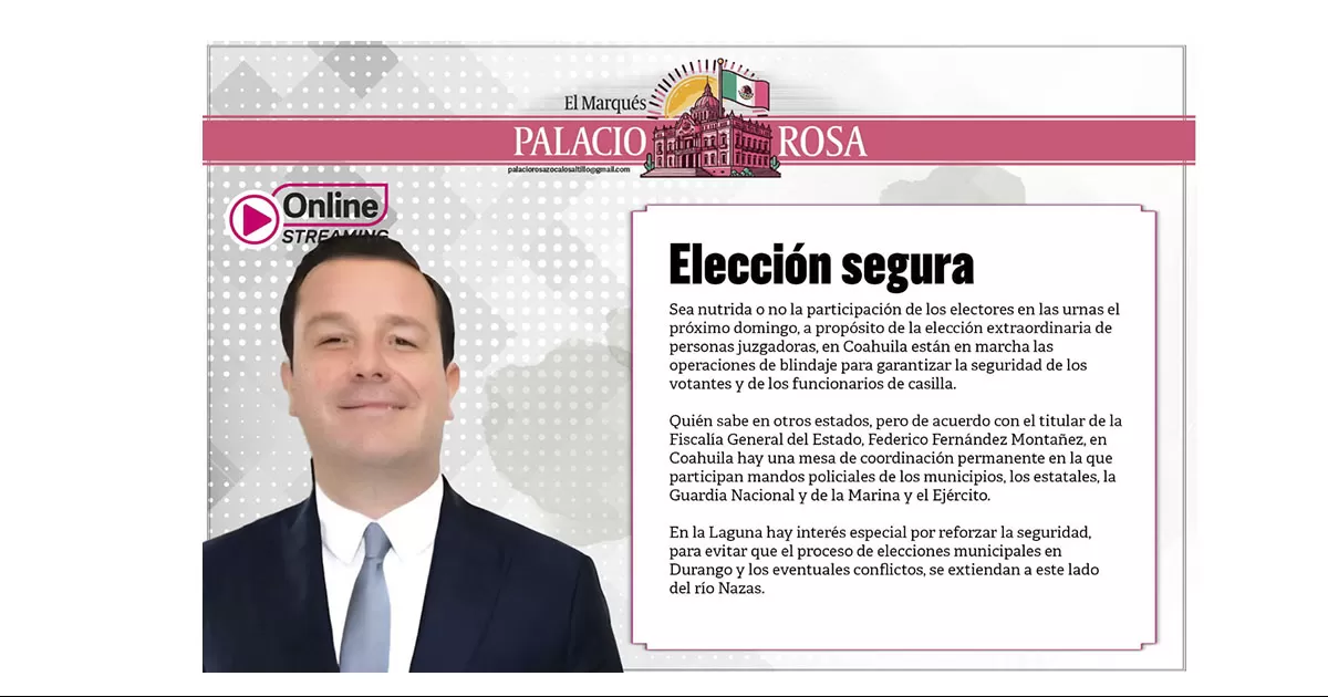 EstÃ¡n en marcha las operaciones de blindaje para garantizar la seguridad de los votantes y de los funcionarios de casilla