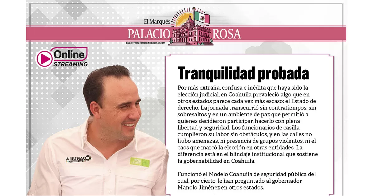 Tranquilidad probada