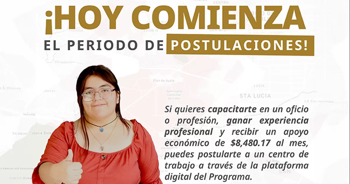 Los jÃ³venes que participan o estÃ¡n interesados en el programa, tendrÃ¡n 12 meses para capacitarse en el sitio de trabajo seÃ±alado