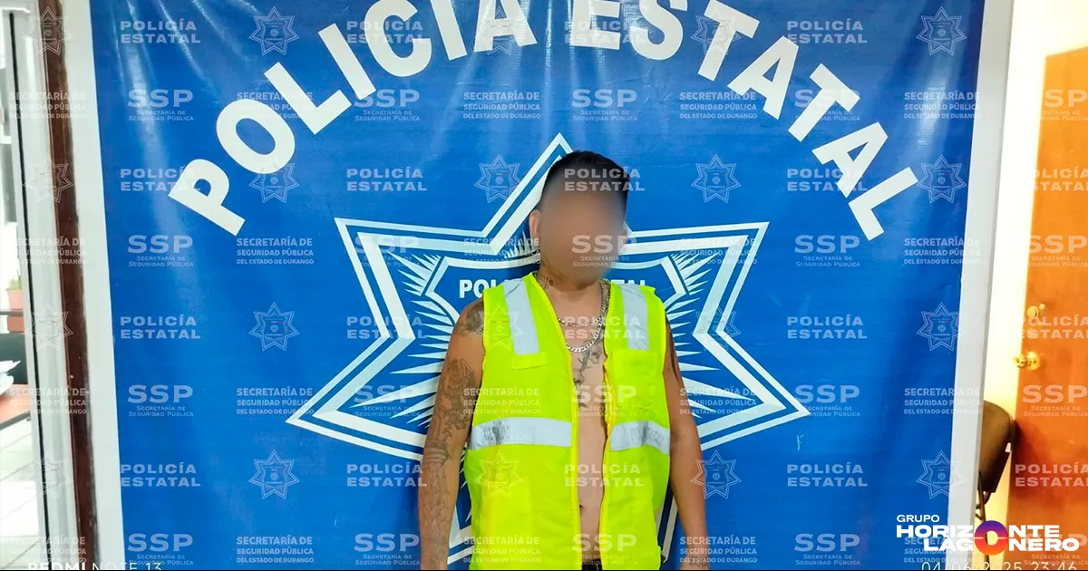 Estatales detienen a sujeto por el presunto asesinato de su madre a martillazos en Gómez Palacio