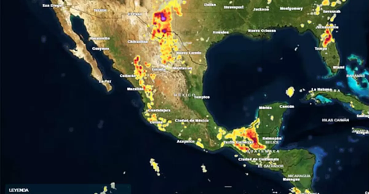 Tormentas intensas en MÃ©xico este jueves por onda tropical y vaguada monzÃ³nica