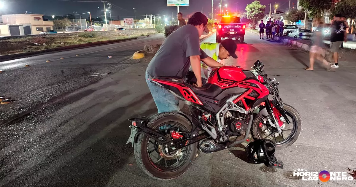 Muere pareja de motociclistas en accidente vial registrado la noche del jueves en Gómez Palacio