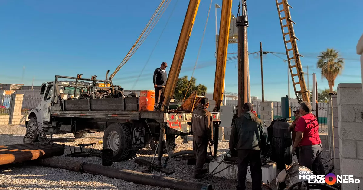 SIMAS Torreón inicia trabajos correctivos en Bomba 74 de Campo Nuevo Zaragoza