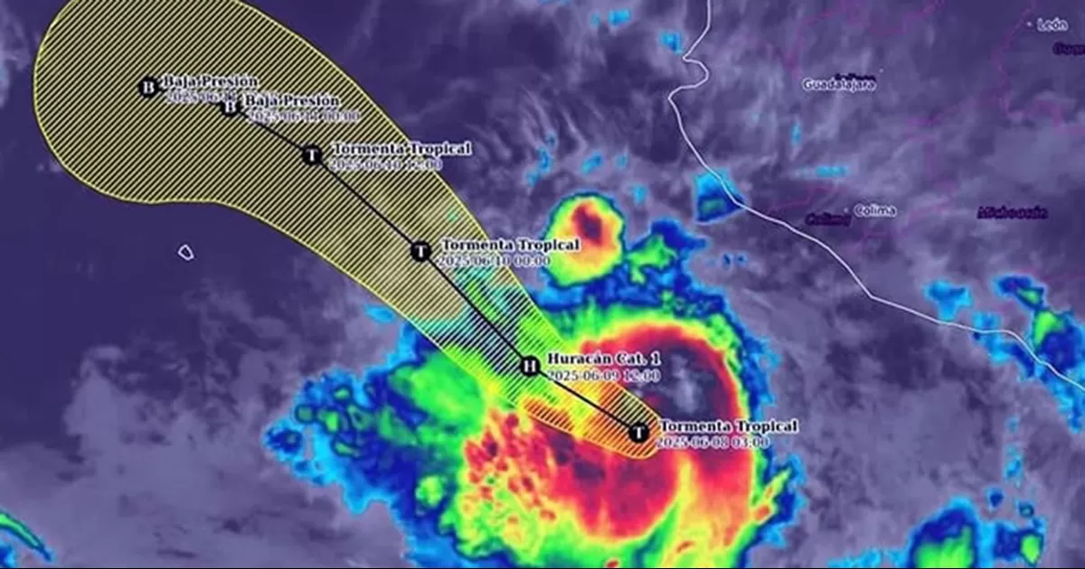 La tormenta tropical BÃ¡rbara se convirtiÃ³ en huracÃ¡n y se encuentra a 245 km de Manzanillo, Colima, informÃ³ Centro de Huracanes de Miami.