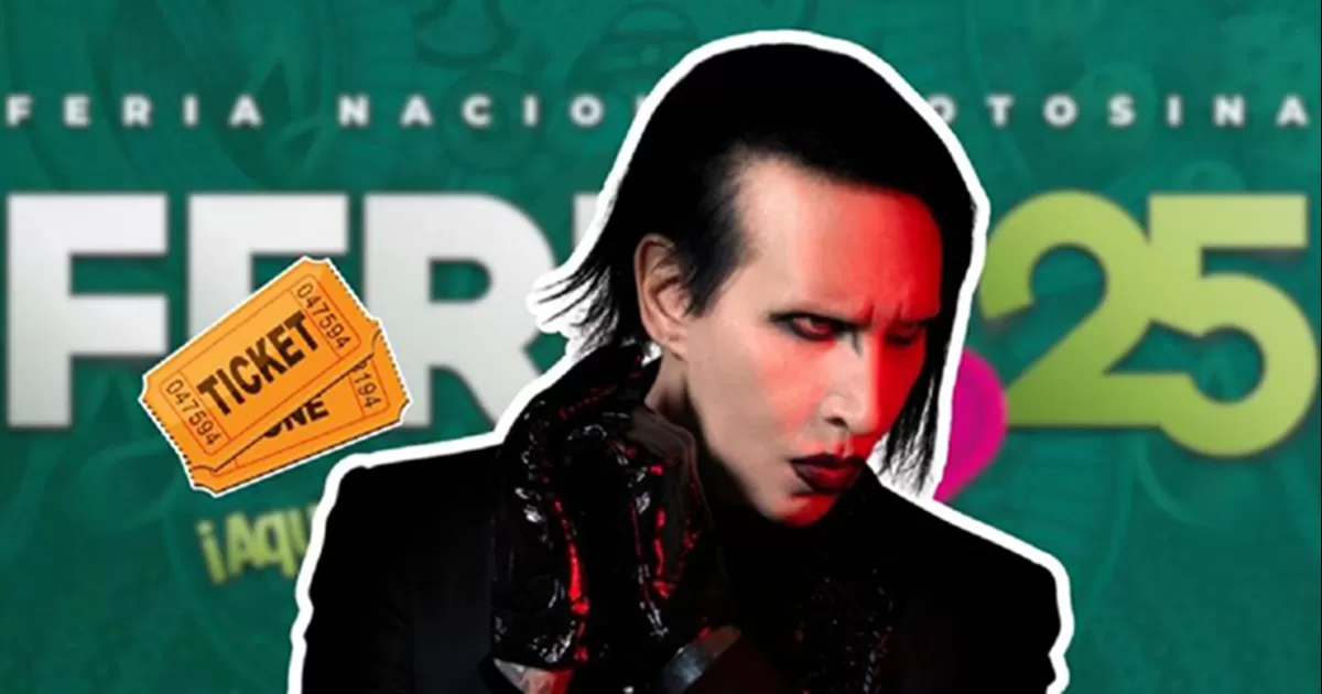 Marilyn Manson actuará gratis en la FENAPO 2025 entérate cuándo y quién más se presentará