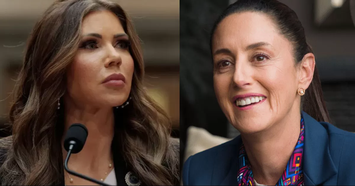 Kristi Noem acusa a Claudia Sheinbaum de animar más protestas en Los Ángeles