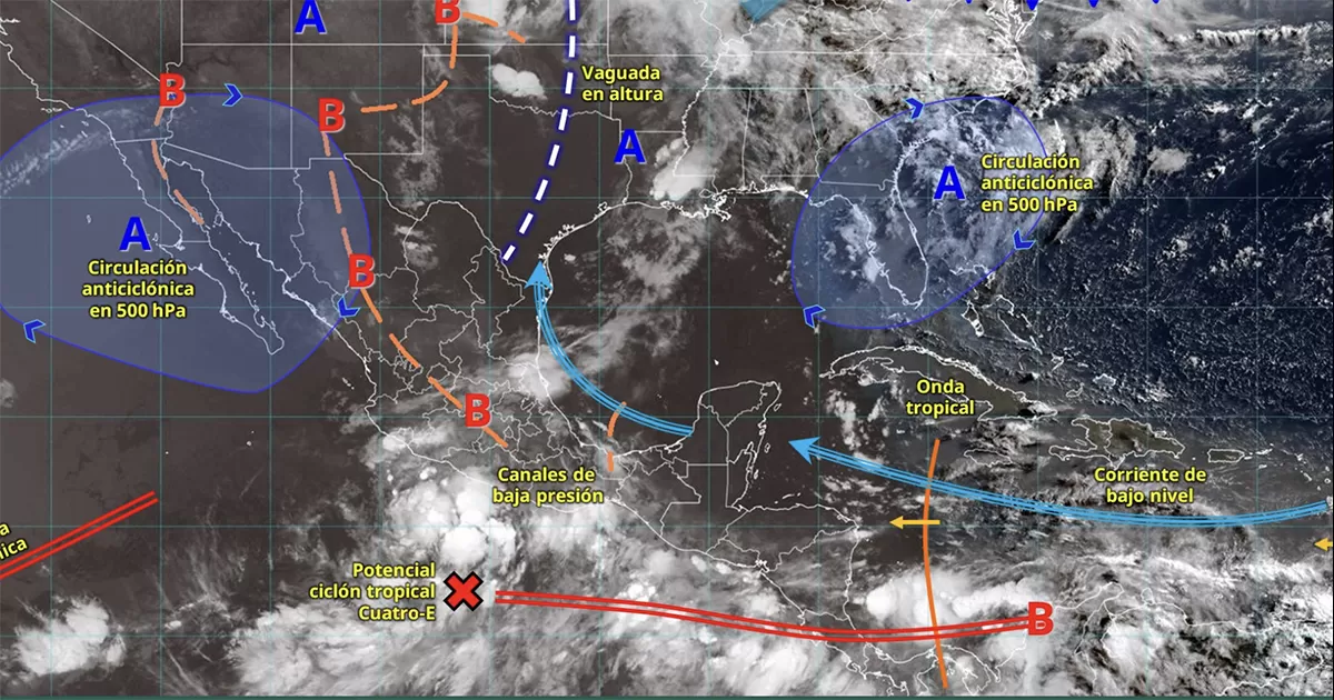 Se esperan lluvias en la mayor parte del país, a sacar los paraguas