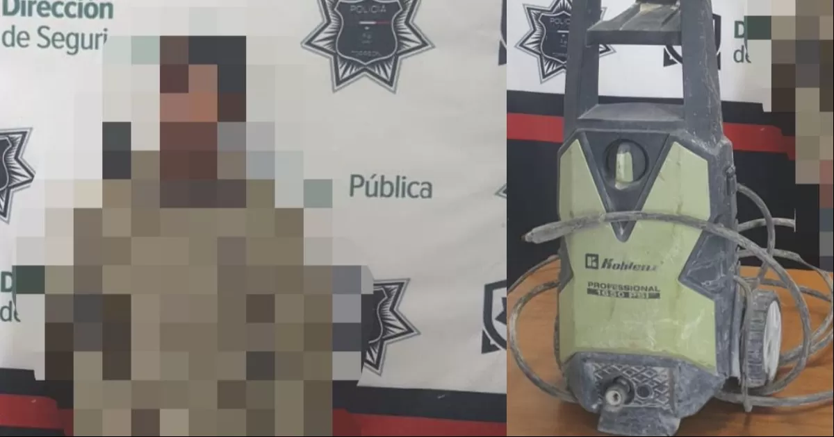 El joven fue atrapado adentro de una ferretería