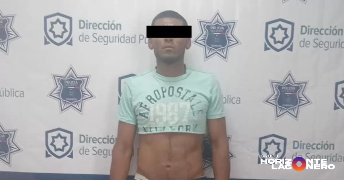 Policía de Torreón detiene a hombre por robo a casa habitación