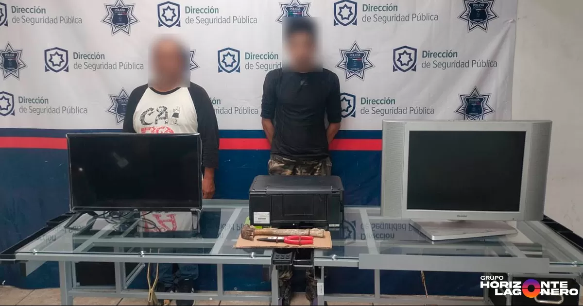 Caen dos por robo y daños en negocio del centro de Torreón