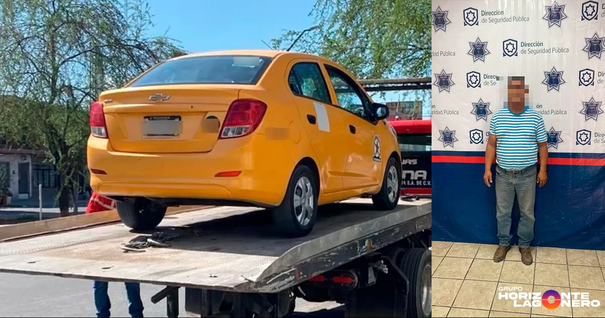 Detiene Policía Municipal de Torreón a masculino por amenazas; vehículo coincidía con robo previo