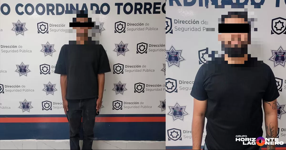 Detenidos dos hombres por alterar el orden en la vía pública y resistirse a la autoridad en Torreón