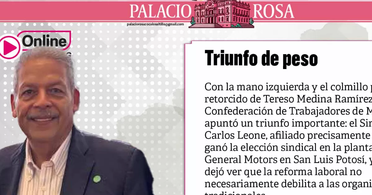 Con la mano izquierda y el colmillo político retorcido de Tereso Medina Ramírez, la Confederación de Trabajadores de México, se apuntó un triunfo