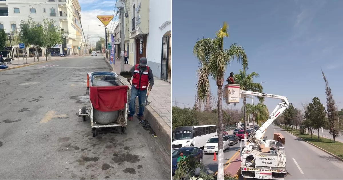 Refuerzan acciones de Servicios Públicos en la Laguna de Durango