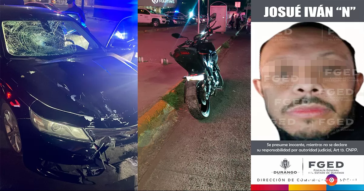 Detienen a hombre que arrolló y mató a mujer embarazada en Gómez Palacio, viajaba en moto