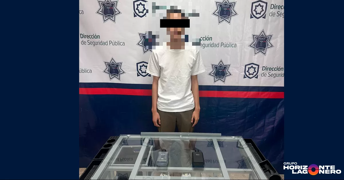 De nuevo: policía de Torreón detiene a joven por robo a tienda Zara