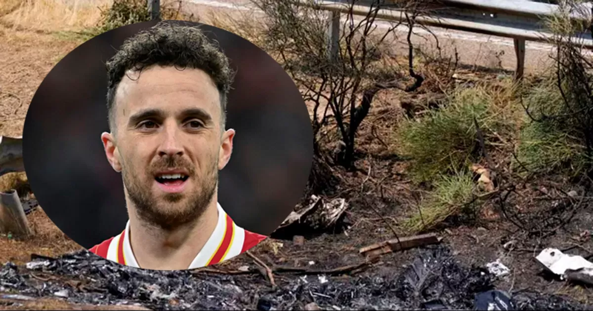 Las autoridades indicaron que el Lamborghini de Diogo Jota se salió de la ruta y se incendió