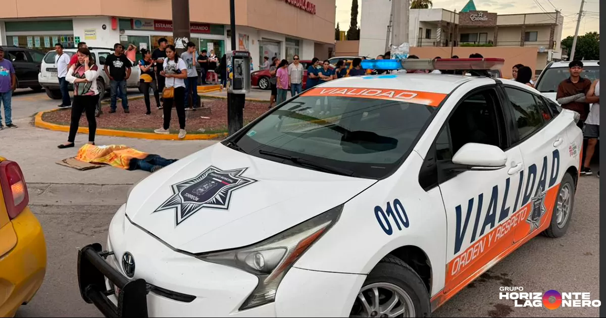 Hombre es localizado sin vida en vía pública, se presume muerte natural en Torreón