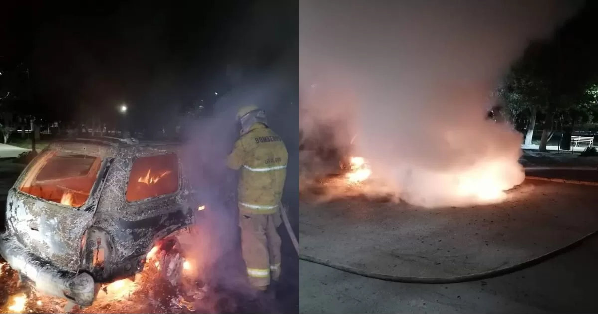 Se incendia camioneta en Lerdo, desconocen causas.