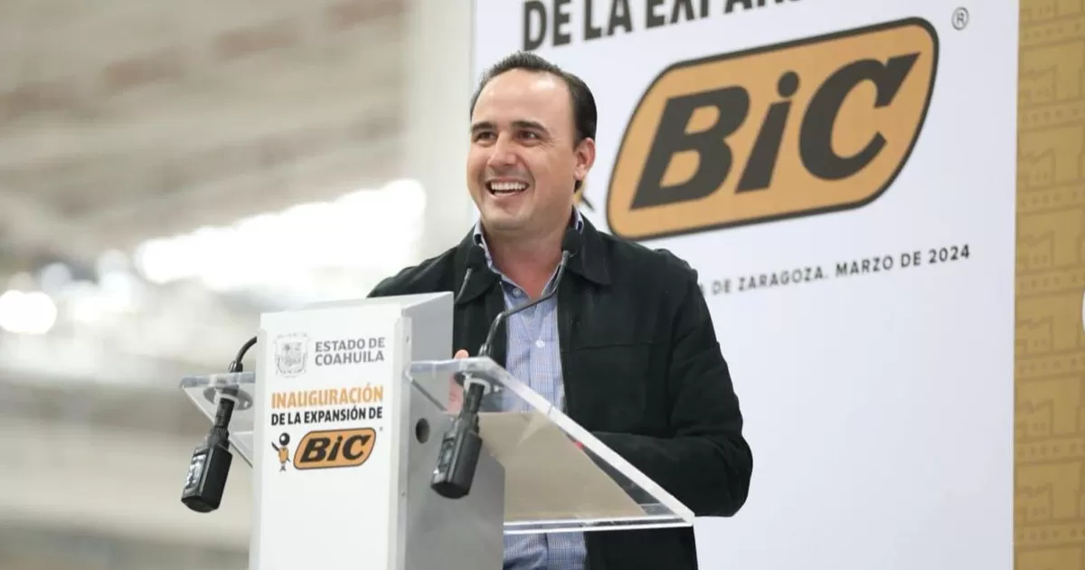 Inaugura Manolo Jiménez Salinas nueva planta BIC en Coahuila
