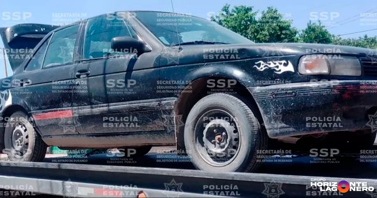 Estatales recuperan vehículo con reporte de robo en Gómez Palacio