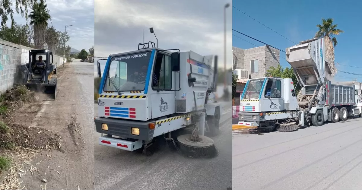 Adquiere Lerdo máquinas de limpieza urbana.