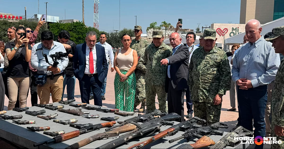 Realizan destrucción de armas de fuego en Torreón