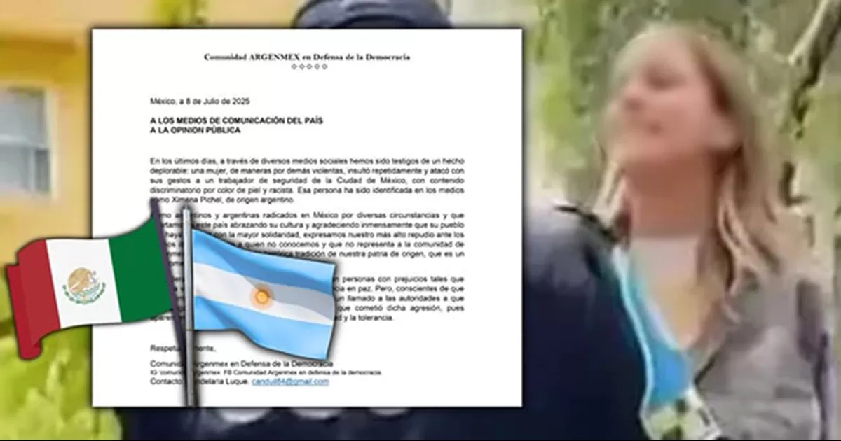 Comunidad argentina en México se deslinda de Ximena Pichel y repudia actos de discriminación
