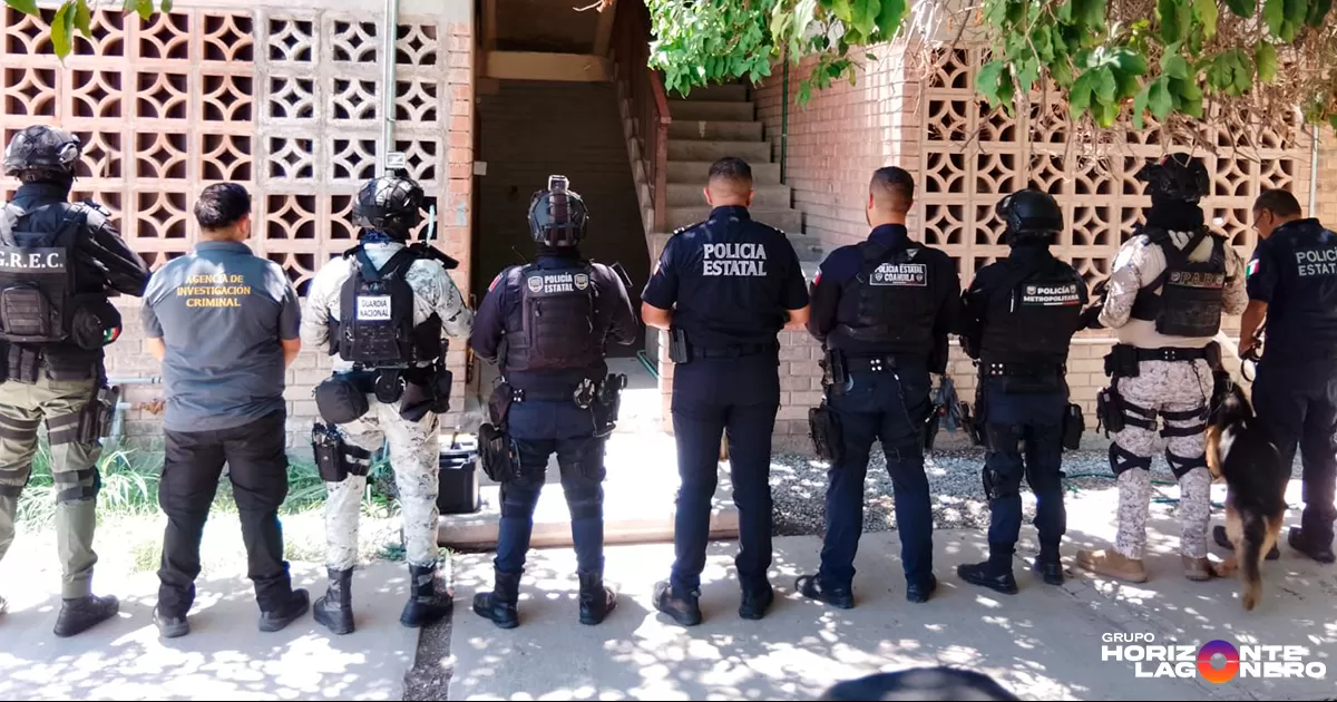Aseguran 17 kilos de droga y vapeadores en cateo realizado por la Fiscalía en Torreón